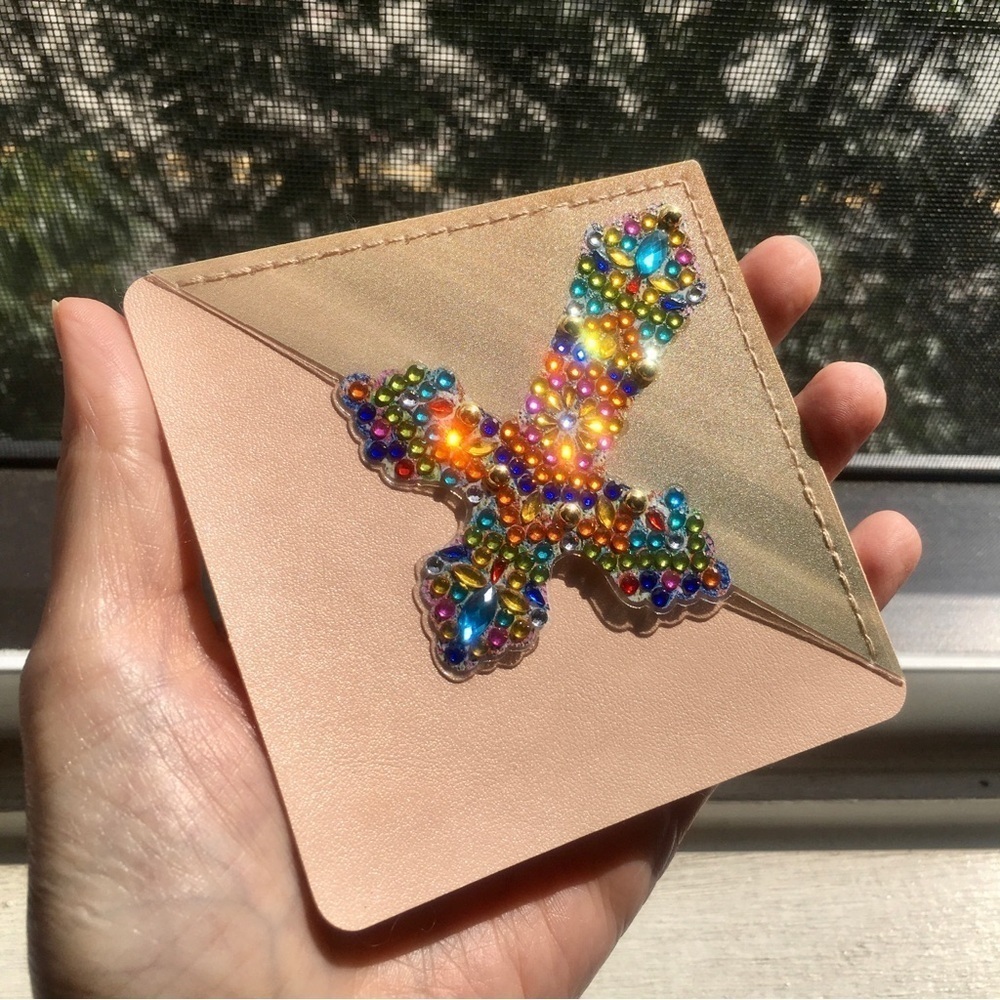 Diamond Art Cross Corner Bookmark, Colorful, Sparkly, Bling (MULTICOLOR #2)